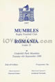 Mumbles Romania U21 1990 memorabilia